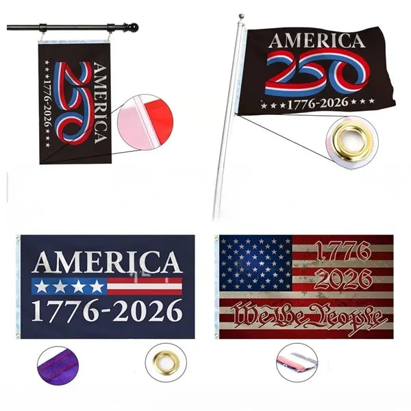 3 x 5 Feet America 250th years Birthday flag