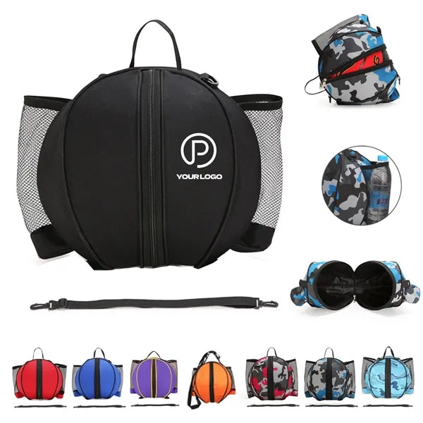 Basketball bag with adjustable shoulder strap for sports