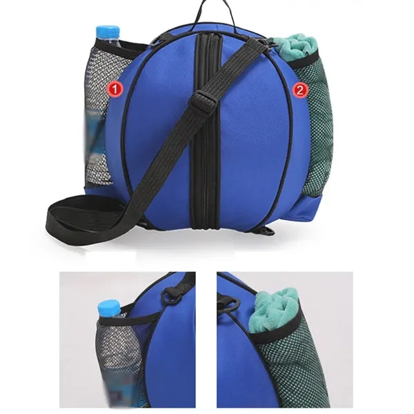Basketball bag with adjustable shoulder strap for sports