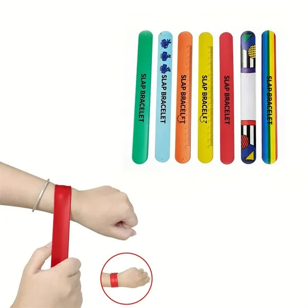 Silicone Slap Bracelet Snap Band Wristband for Promot