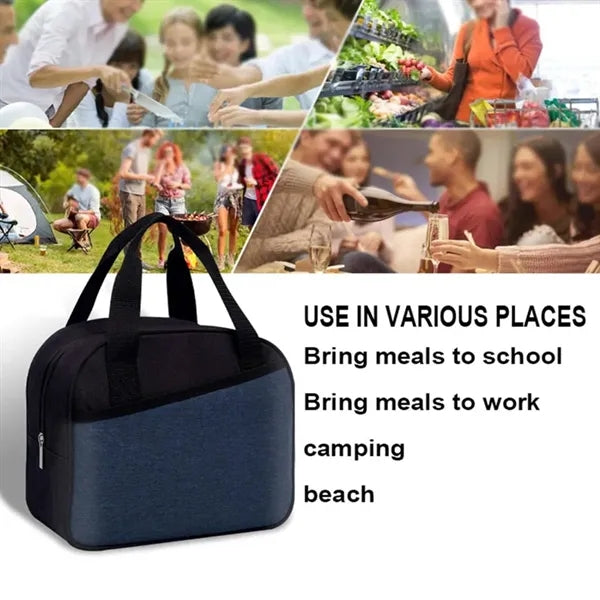 Durable lunch box insulated tote bag for school office