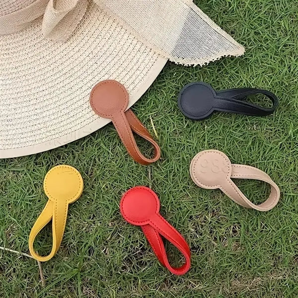 Magnetic PU Leather Hat Clip