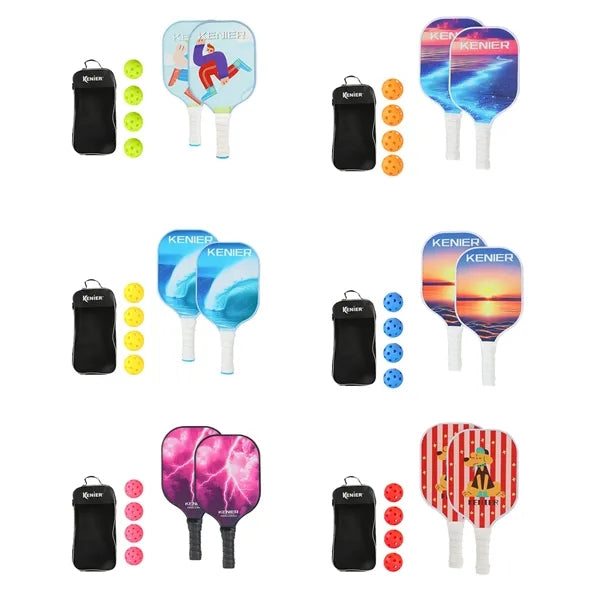 Fiberglass Pickleball Paddles Set With Balls And Bag