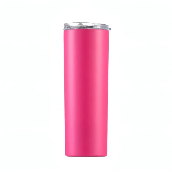 20oz Skinny Tumbler w/ Lid&Straw