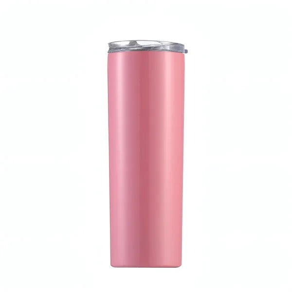 20oz Skinny Tumbler w/ Lid&Straw
