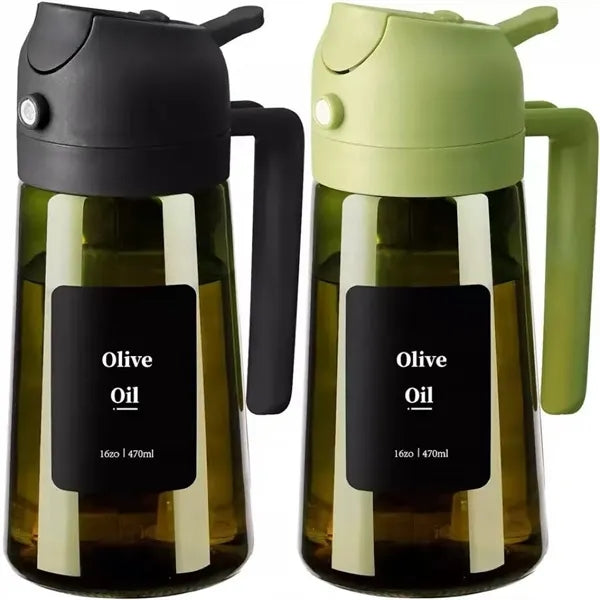 2 In 1 Oil Dispenser Spray Bottle Light Proof