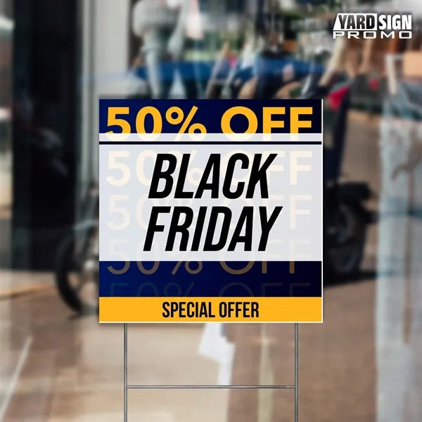 12x12 Custom Outdoor Yard Signs Black Friday