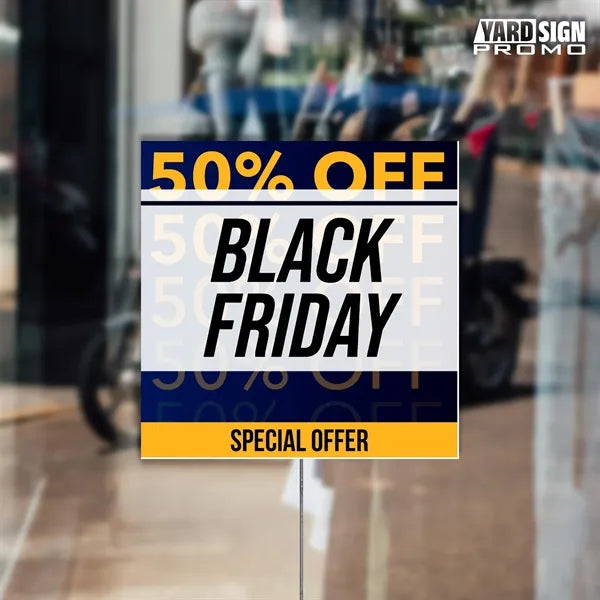 12x12 Custom Outdoor Yard Signs Black Friday