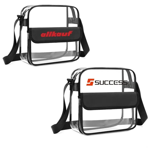 PVC Transparent Crossbody Single Bag