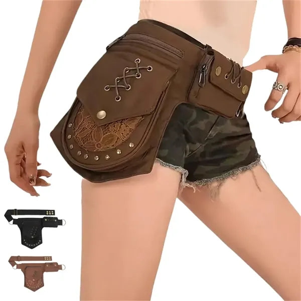 Women Waist Belt Bag Festival Utility Hip Pouch Holster