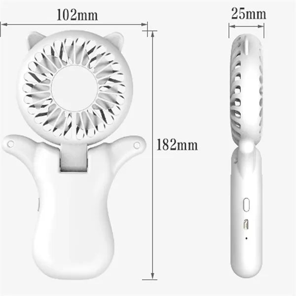 Neck Hanging Folding USB Mini Portable Quiet Cooling Fan