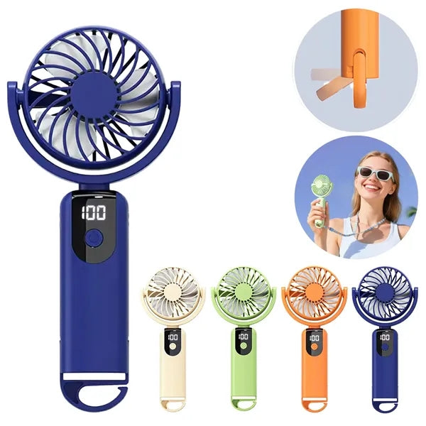 Portable Carabiner Outdoor Multi-Speed Mini Handheld Fan