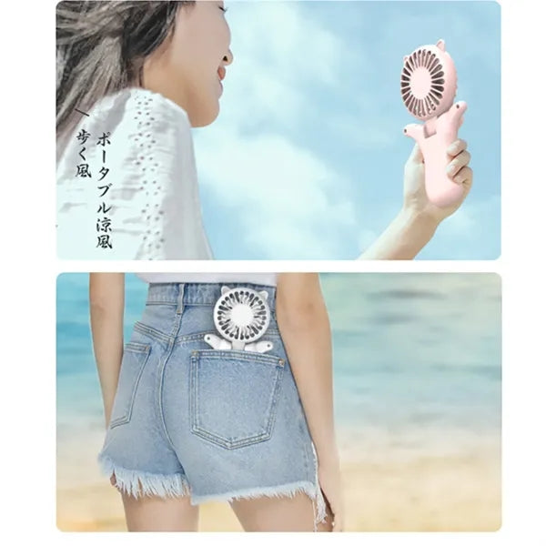 Neck Hanging Folding USB Mini Portable Quiet Cooling Fan