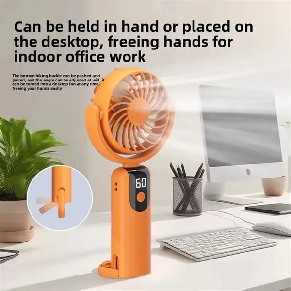 Portable Carabiner Outdoor Multi-Speed Mini Handheld Fan