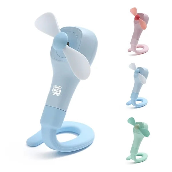 Portable Mini Fan Flexible Hose Handle Home Outdoor
