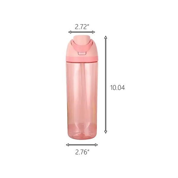 25 Oz Dual-Sip BPA-Free Sports Water Bottle
