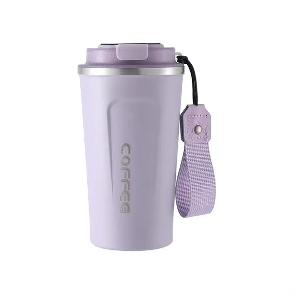 13Oz / 17Oz Insulated Stainless Steel Travel Mug With Strap