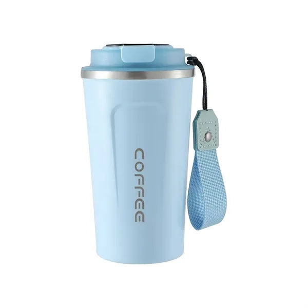 13Oz / 17Oz Insulated Stainless Steel Travel Mug With Strap