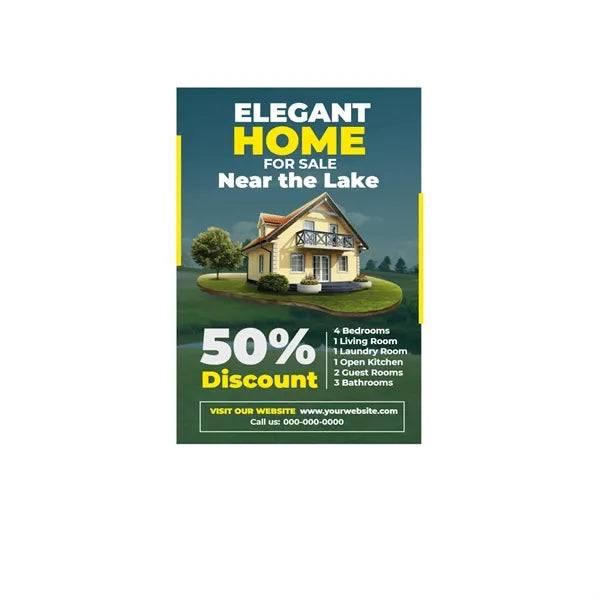 12x18 Custom Outdoor Yard Signs Home Near Lake
