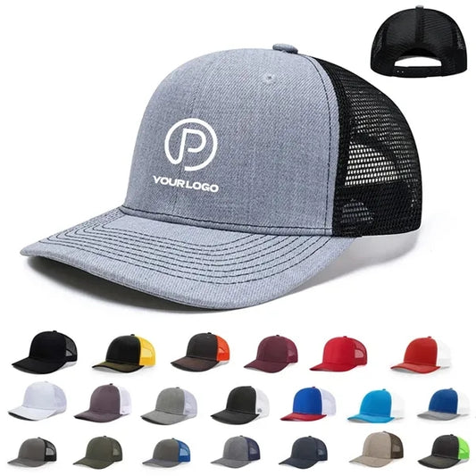 Classic Mesh Back Trucker Cap Snapback Hat For Sport Workout
