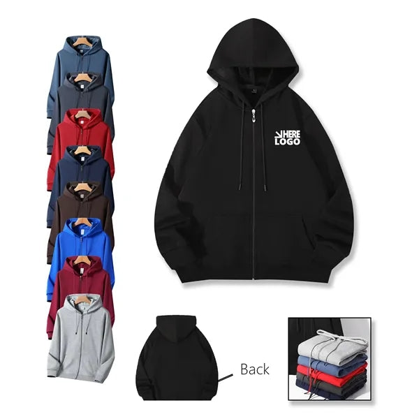 Full-Zip Hooded Athletic Sweatshirt