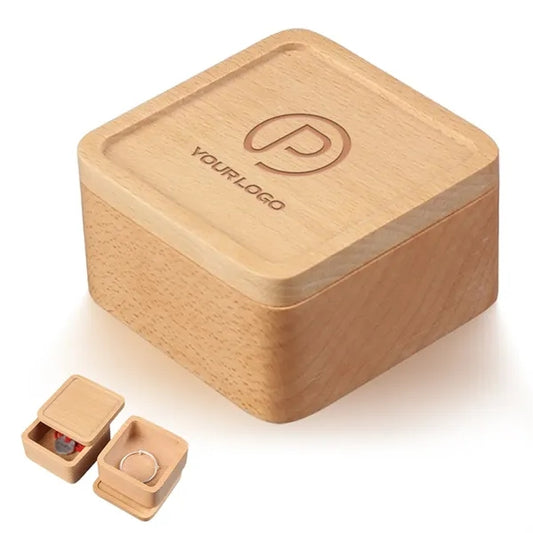 Portable Wooden Jewelry Box Storage Case For Watch Bracelet
