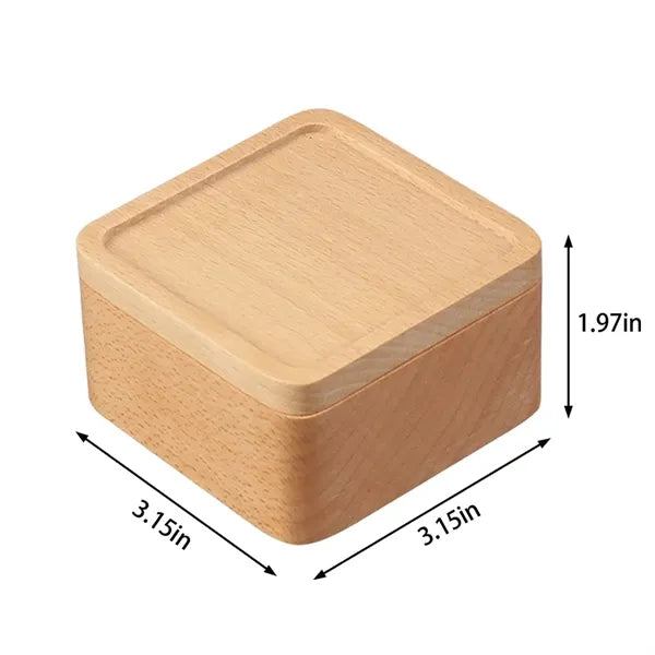 Portable Wooden Jewelry Box Storage Case For Watch Bracelet