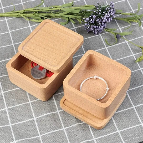 Portable Wooden Jewelry Box Storage Case For Watch Bracelet