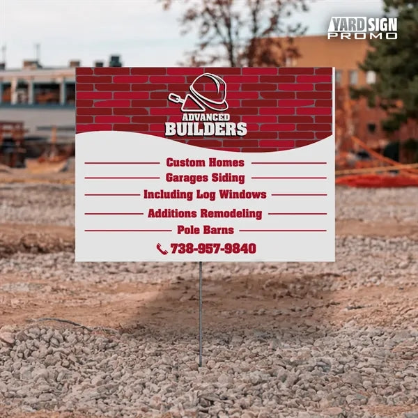 18x24 Custom Outdoor Yard Signs Advance Builders