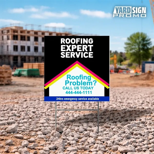 12x12 Custom Outdoor Yard Signs Roofing Expert