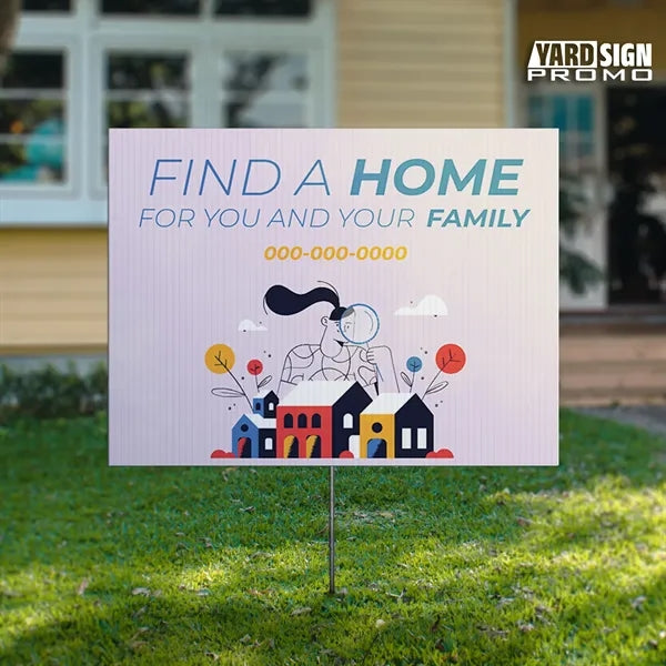 24x18 Custom Outdoor Yard Signs Home For You