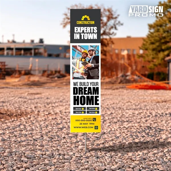 6x24 Custom Outdoor Yard Signs Construction Experts