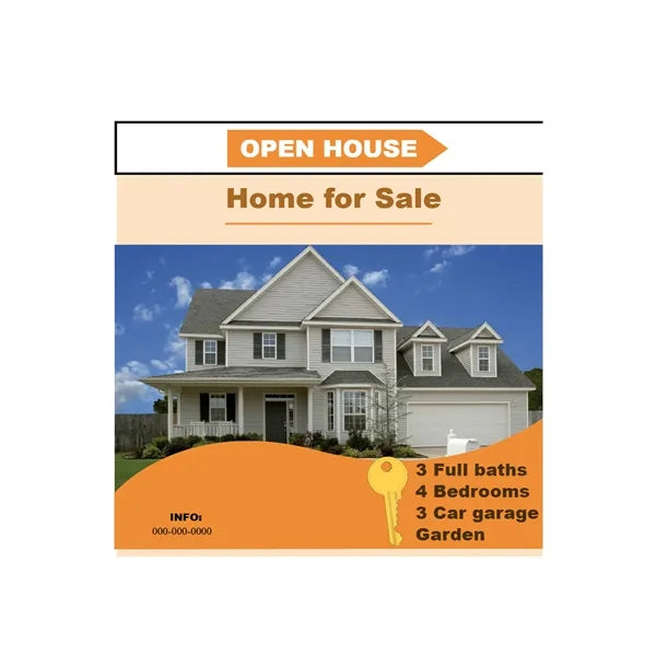 24x24 Custom Outdoor Yard Signs Home For Sale