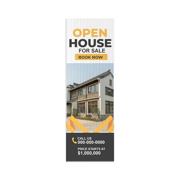 6x18 Custom Outdoor Yard Signs Open House