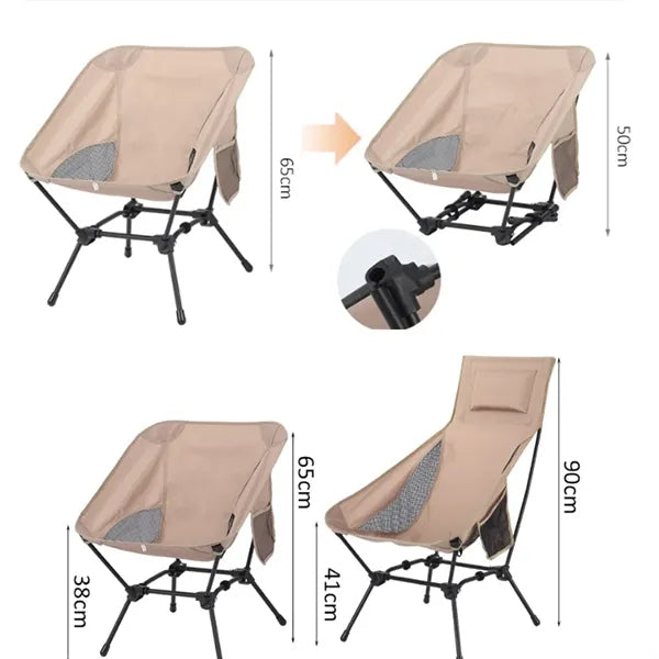 Portable Ultralight Camp Chair with Carry Bag for Outdoor "