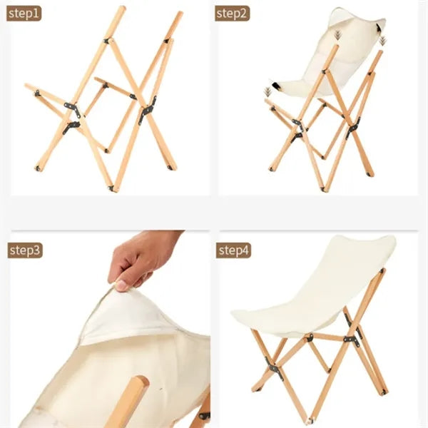 Camping Folding Wood Chair