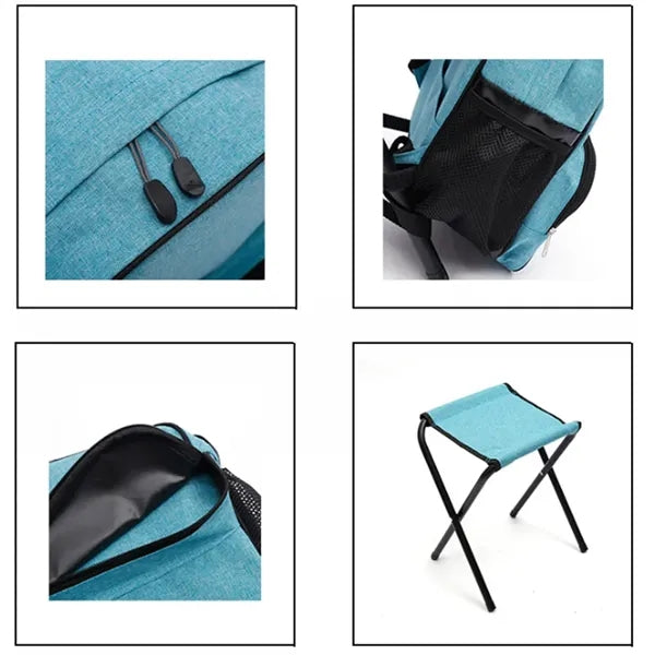 Folding Portable Detachable Leisure Stool Chair Backpack
