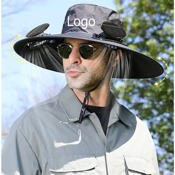 UV Protection Sun Hat with Air Cooler Fan