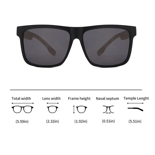 Bamboo And Wood UV Protective Sunglasses