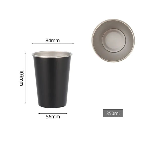 350ml Single-Wall 304 Stainless Steel Cup