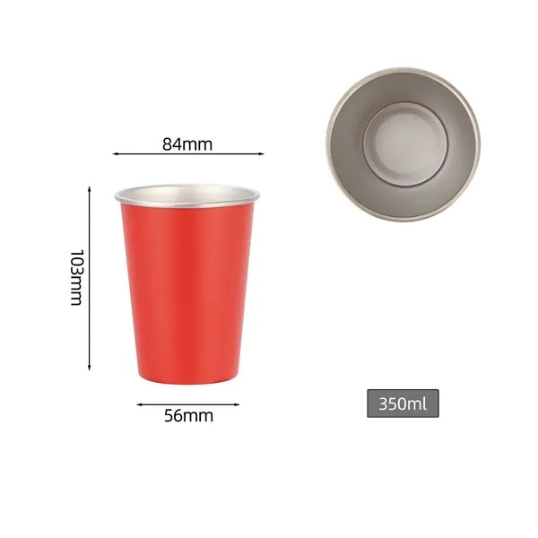 350ml Single-Wall 304 Stainless Steel Cup