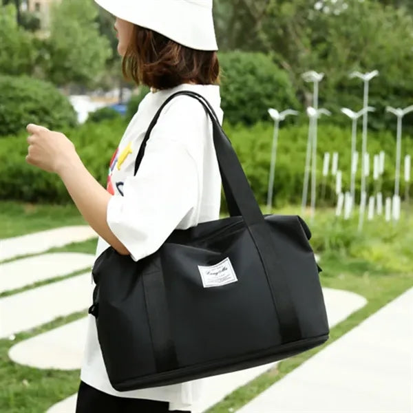 Logo printed travel bag