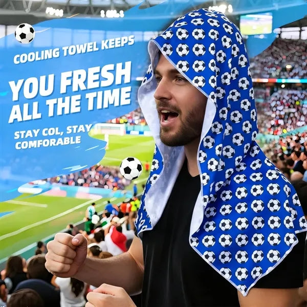 Sports Hooded Cooling Towel World Cup