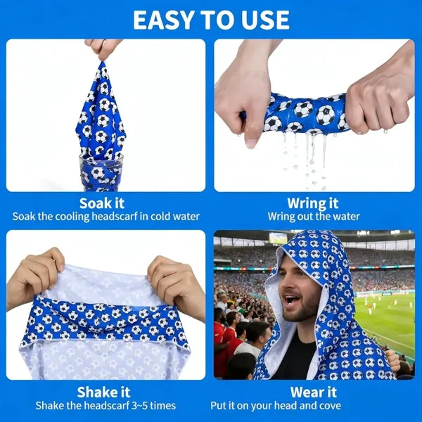 Sports Hooded Cooling Towel World Cup