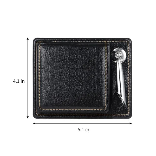 PU Leather Sticky Note Case with Pen Loop