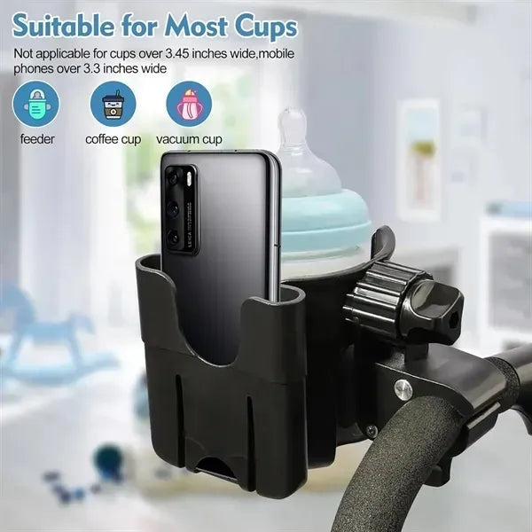 Universal Stroller Drink And Phone Mount