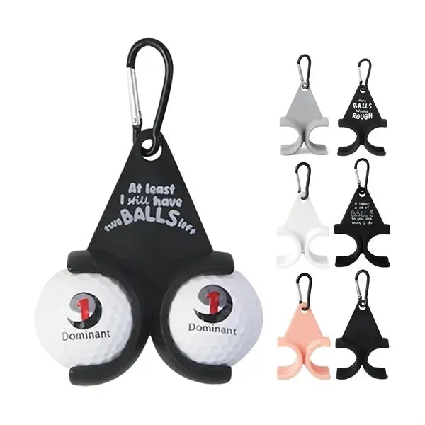Golf Ball Keychain With Carabiner Clip