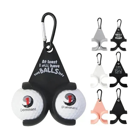 Golf Ball Keychain With Carabiner Clip