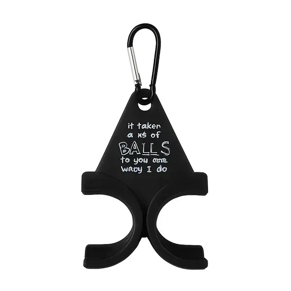 Golf Ball Keychain With Carabiner Clip