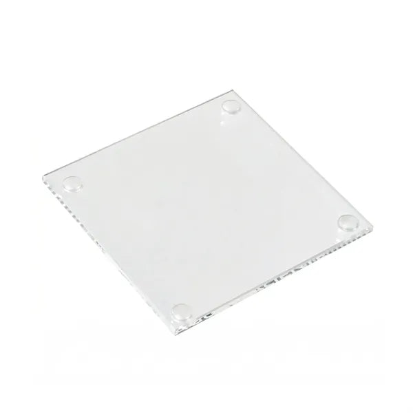 Glass Coaster with Rubber Feet